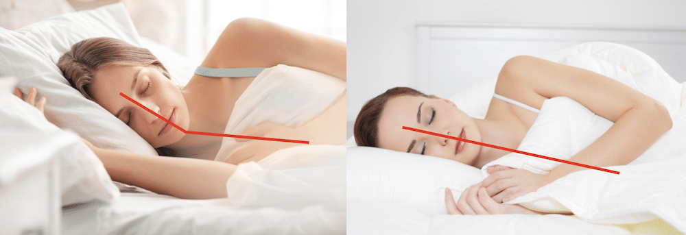 side sleeping pillow ergonomics